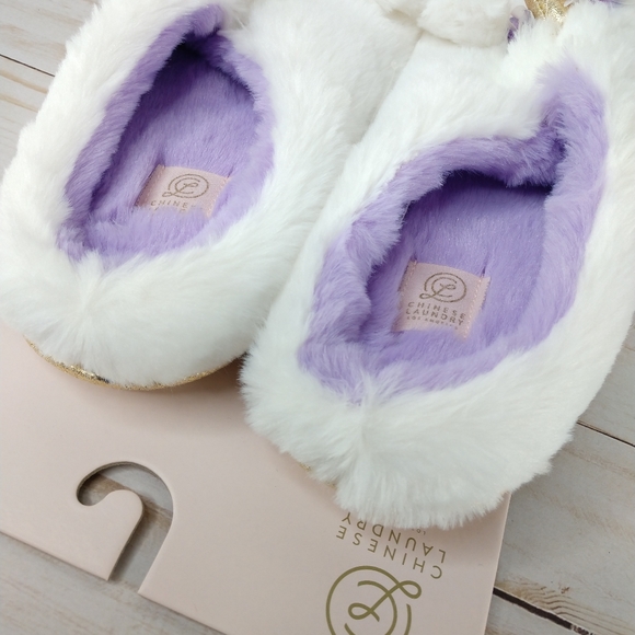 Chinese Laundry Faux Fur Unicorn Clog Slippers - Picture 5 of 8